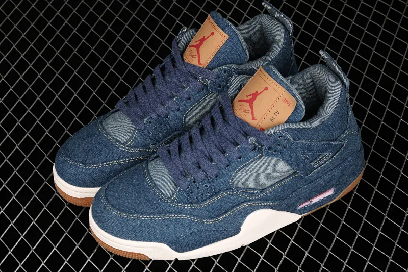 All categories Air Jordan Jordan series basketball shoes Air Jordan 4 G version Levi’s x Air Jordan 4 Denim AJ4 Joe 4 Levis joint denim blue AO2571-401
